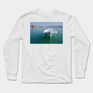 White boat. Long Sleeve T-Shirt